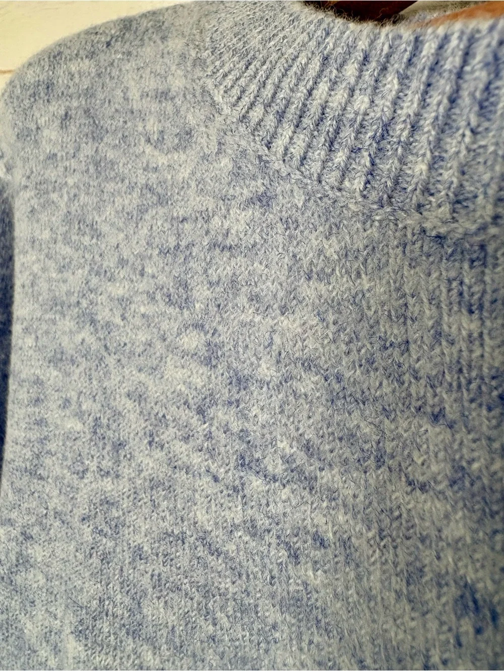 J.Crew Soft Blend Sweater Tee XL Heather Blue Short Sleeve Knit Top NWT